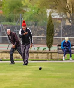 Old Men Sports Activity Paint By Numbers