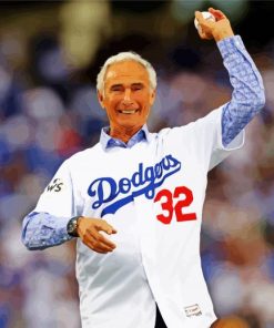 Sandy Koufax Baseball Legend Paint By Numbers