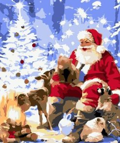 Vintage Santa Paint By Numbers