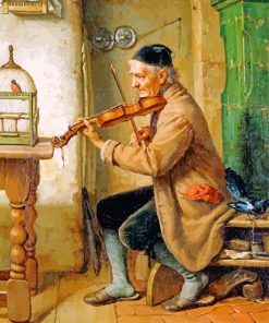 Vintage Violinist Man Paint By Numbers