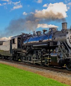 Vintage Train Art Paint By Numbers