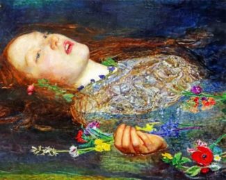 Ophelia Woman's Beauty Paint By Numbers