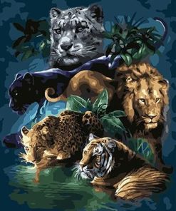 Big Cat Wildlife Paint By Numbers