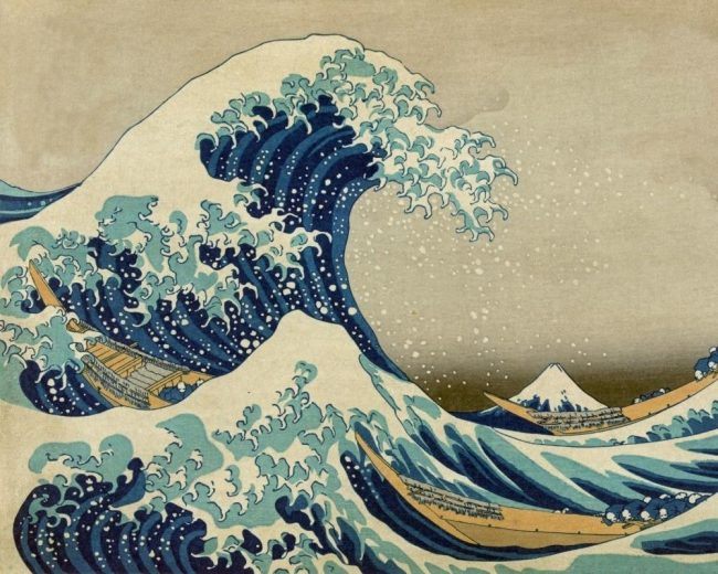 Hokusai Ocean Wave Paint By Numbers