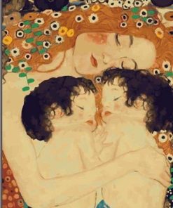 Abstract Mother and Child Paint By Numbers
