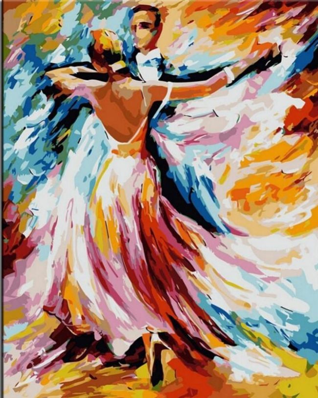 Romantic Newlyweds Dance Paint By Numbers