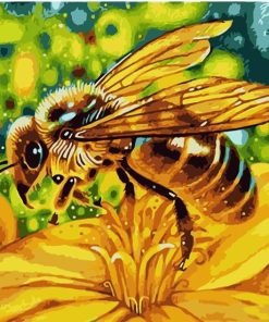 Yellow Bee Animals Paint By Numbers