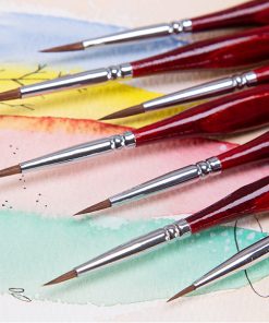 Detail Painting Artist Brushes Paint By Numbers