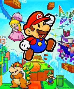Paper Mario Adventure Paint By Numbers