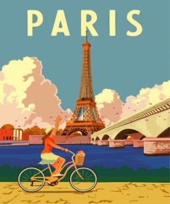 Paris Eiffel Tower Paint By Numbers