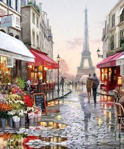 Paris Eiffel Tower Streets Paint By Numbers