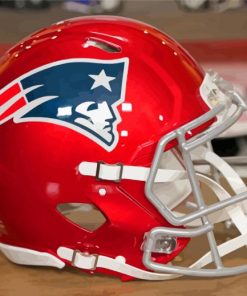New England Patriots Helmet Paint By Numbers