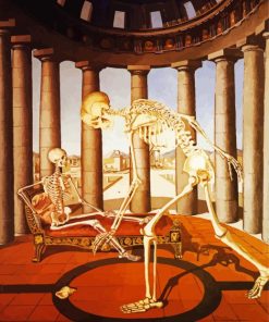 Paul Delvaux Skeleton Shell Paint By Numbers