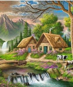 Riverside Nature Scene Paint By Numbers