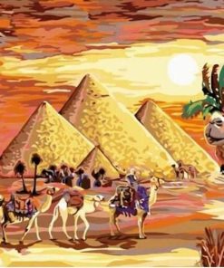 Egyptian Desert Scene Paint By Numbers