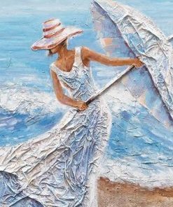 Women with Parasol Paint By Numbers