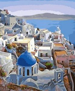 Greek Cities Landscape Paint By Numbers