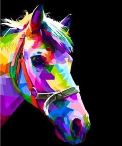 Colorful Horse Animal Paint By Numbers