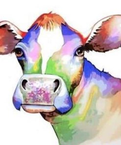 Colorful Calf Animals Paint By Numbers