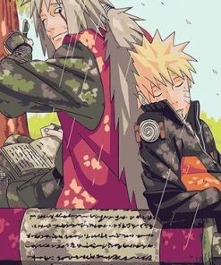 Jiraiya and Naruto Anime Paint By Numbers