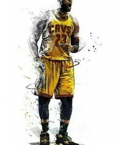 Lebron James Lakers Basketball Paint By Numbers