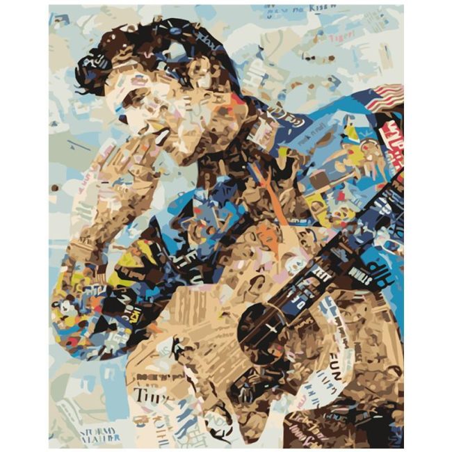 Elvis Presley Abstract Icon Paint By Numbers