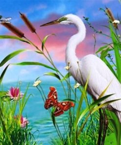 Stork Lakeside Wildlife Paint By Numbers