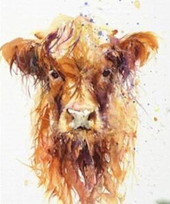 Messy Calf Splatter Paint By Numbers