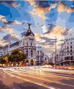 Urban Main Street Madrid Paint By Numbers