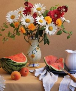Fruits and Flowers Still Life Paint By Numbers