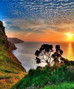 Valley Sunset Mountain Landscape Paint By Numbers
