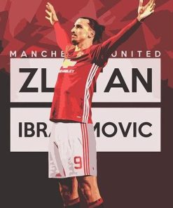 Zlatan Ibrahimovic Soccer Star Paint By Numbers