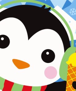 Penguin and Treat Paint By Numbers