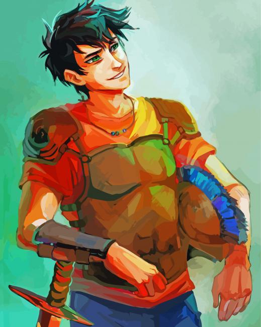 Percy Jackson finished artwork