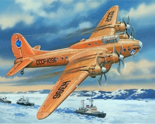 Petlyakov-Pe-8-Polar-paint-by-numbers