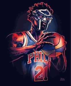 Joel Embiid Basketball Paint By Numbers