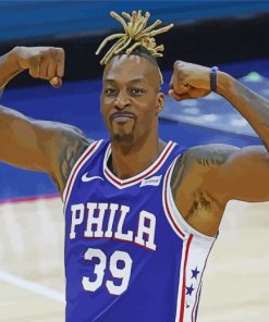 Dwight Howard 76ers Paint By Numbers