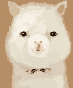 Cute White Sheep Paint By Numbers