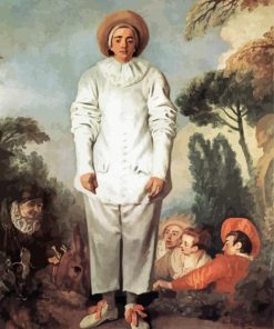 Pierrot Watteau Masterpiece Paint By Numbers