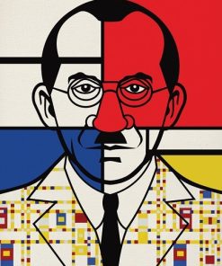 Piet Mondrian Inspired People Paint By Numbers