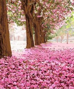 Pink Nature Landscape Paint By Numbers