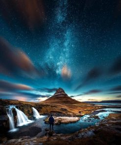 Mountain Night Sky Paint By Numbers