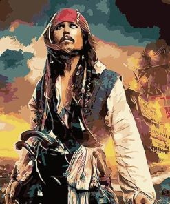 Captain Jack Sparrow Paint By Numbers