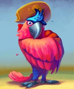 Macaw Pirate Parrot Paint By Numbers