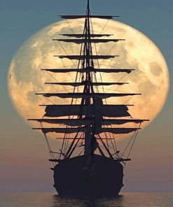 Caribbean Sail Ships Paint By Numbers
