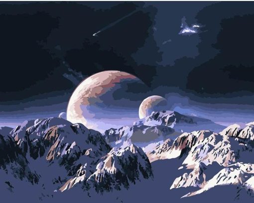 Planet-Snow-Mountain-paint-by-numbers