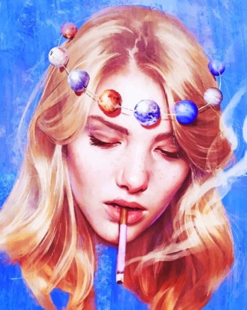 Planets-Girl-paint-by-numbers