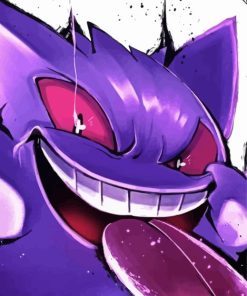 Ghostly Gengar Masterpiece Paint By Numbers