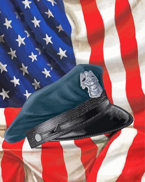 Police-Hat-paint-by-numbers
