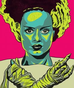 The Bride Of Frankenstein Pop Art Paint By Numbers